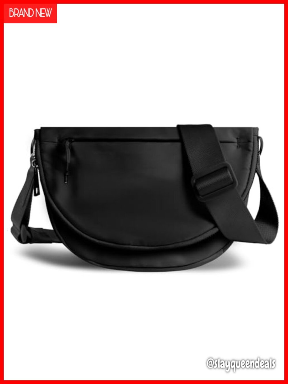 Nylon Crescent Crossbody Bag Medium Lightweight Waterproof Shoulder Waist Bag